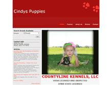 Tablet Screenshot of cindyspuppies.com